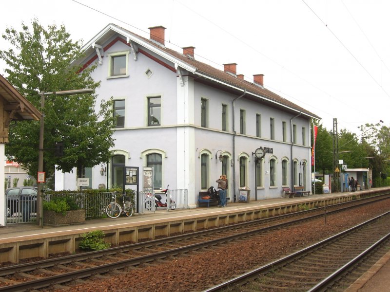 Bahnhofsgebude Allensbach am 6.9.07