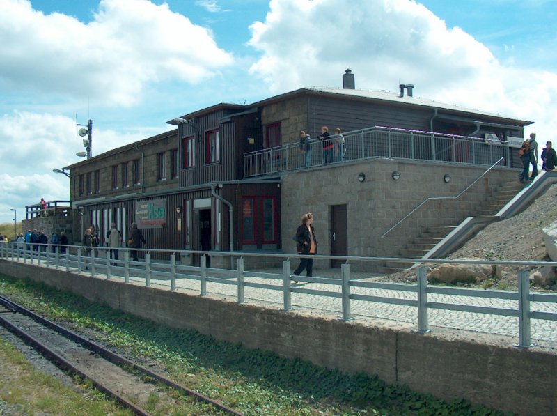 Bahnhofsgebude der HSB auf dem Brocken; 11.08.2008