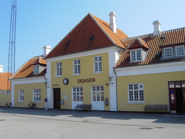 Bahnhofsgebude von Skagen