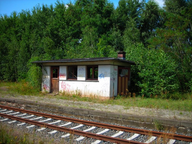 bahnsteig 2+3 des Bahnhofes Dannenberg Ost im sommer 2007