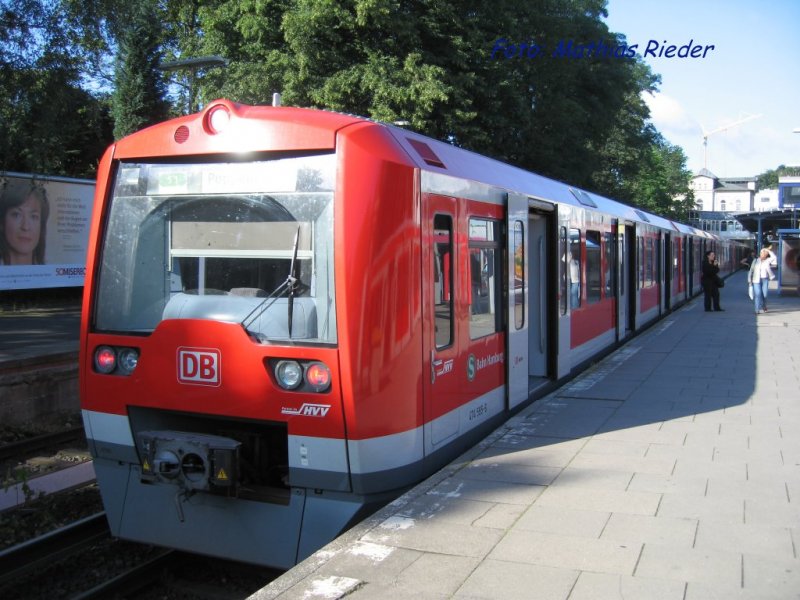 Baureihe 474  S- Bahn Hamburg  in Blankenese, am  05.08.08