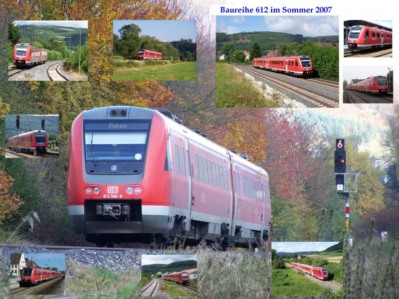 Baureihe 612 im Sommer 2007