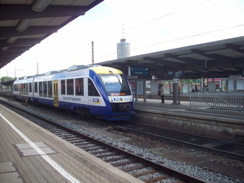 Bayrische Regiobahn in Augsburg Hauptbahnhof. 16.05.09