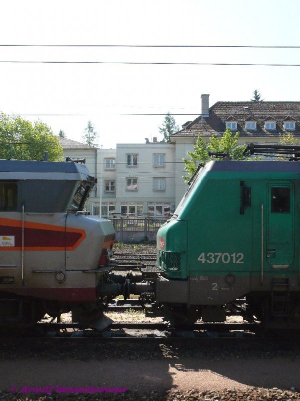 BB15002 und BB37012 - Ein Nasenvergleich zweier Lokgenerationen.
19.05.2007 Mulhouse