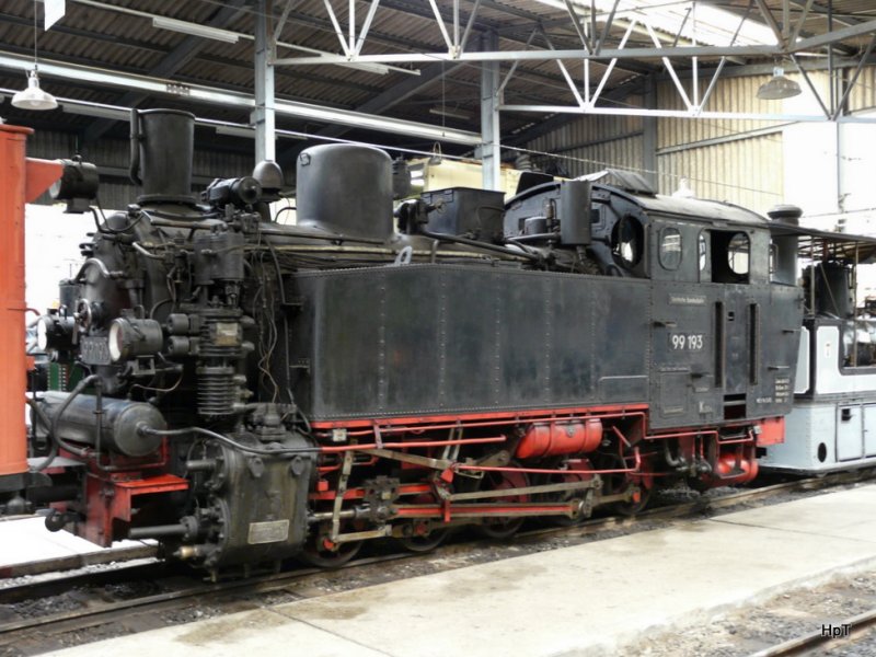BC - Dampflok (ex DB 99 193) Im Depotmuseum in Chaulin  am 30.05.2009