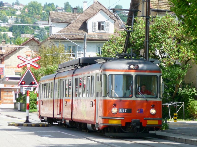 BD - Triebwagen BDe 8/8 9 unterwegs in Bremgarten am 05.09.2008