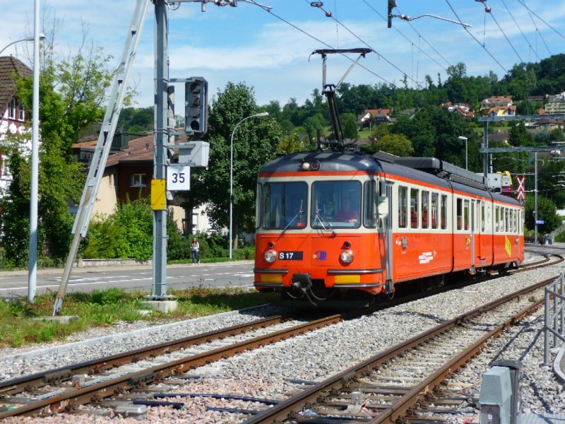 BD - Triebwagen BDe 8/8  6 unterwegs in Bremgarten am 05.09.2008