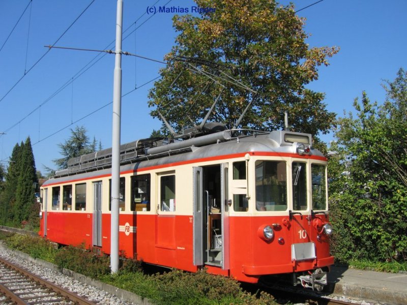 BDe 4/4 10 in Egg als VHF- Beizli an der Egger- Chilbi am 23. Sept.07