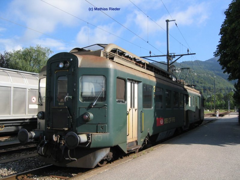 BDe 4/4 1632 der SBB in Oensingen am 17.08.07