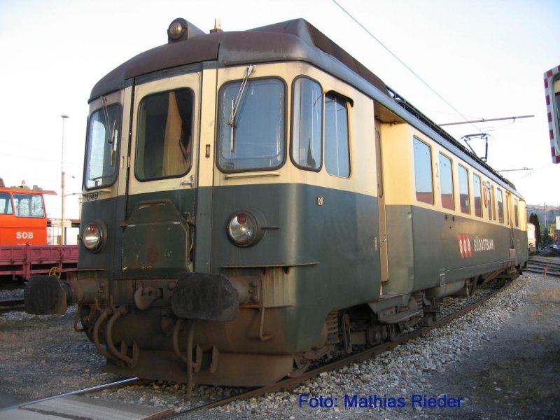 BDe 4/4 (49) alte SOB Nr. 82  Wdenswil  in Samstagern Abgestellt. 