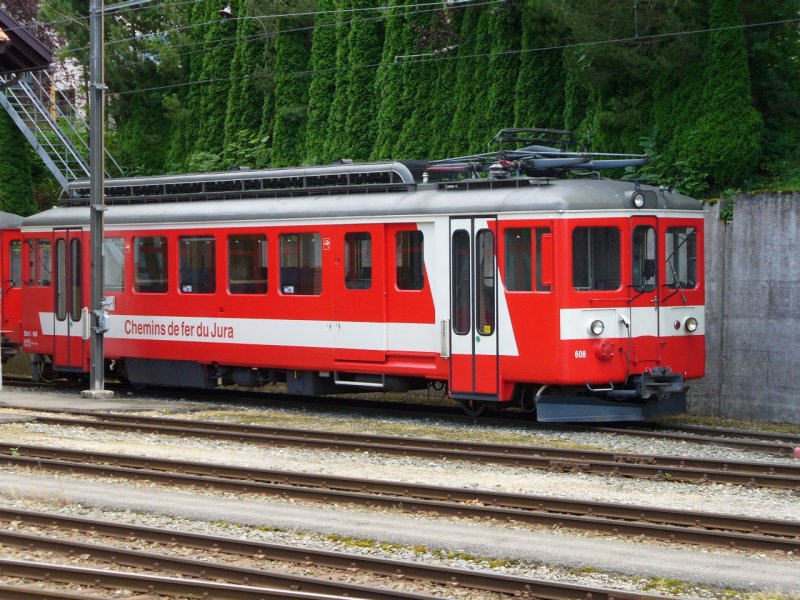 BDe 4/4  8 im Depotgelnde in Tramelan am 01.08.2006