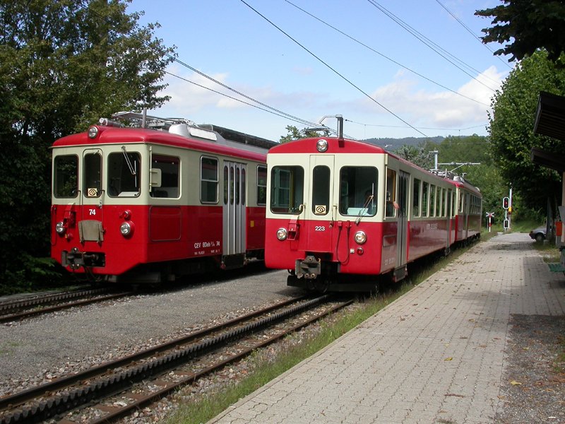 BDeh 2/4 74 Bt 223 BDeh 2/4 73 Les Chevalleyres 25.08.2004