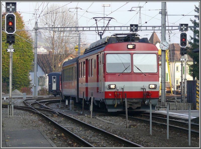 BDeh 4/4 41 trifft als S11 von St.Gallen in Appenzell ein. (03.11.2007)