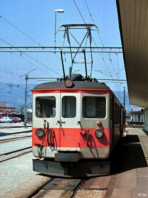 Be 4/4 133 in Bulle (12. September 1985)
