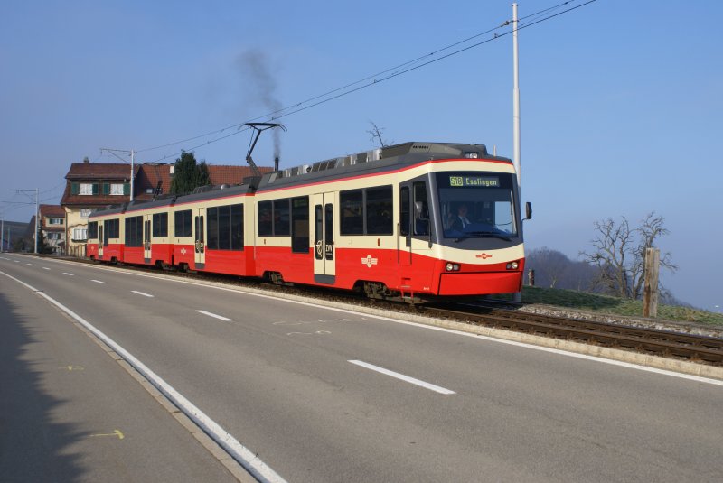 Be 4/6 71 und Be 4/6 70 befinden sich am 29.12.08 zwischen Scheuren und Neuhaus.