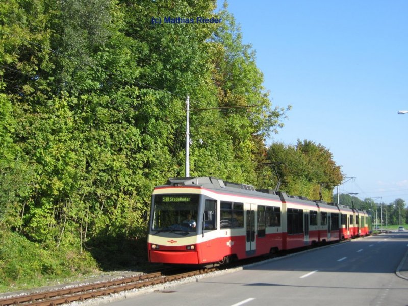 Be 4/6 Zug zwischen Langwies und Emmat am 23. Sept, 07