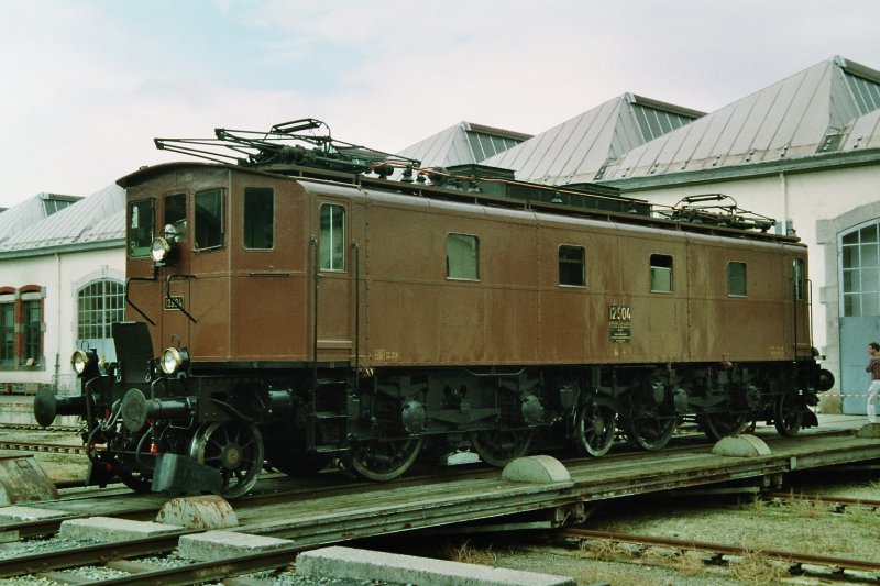 Be 4/7 12504 mit Baujahr 1921 am Tag der offenen Tre in der Hauptwerksttte von Yverdon-Les Bains.September 2005