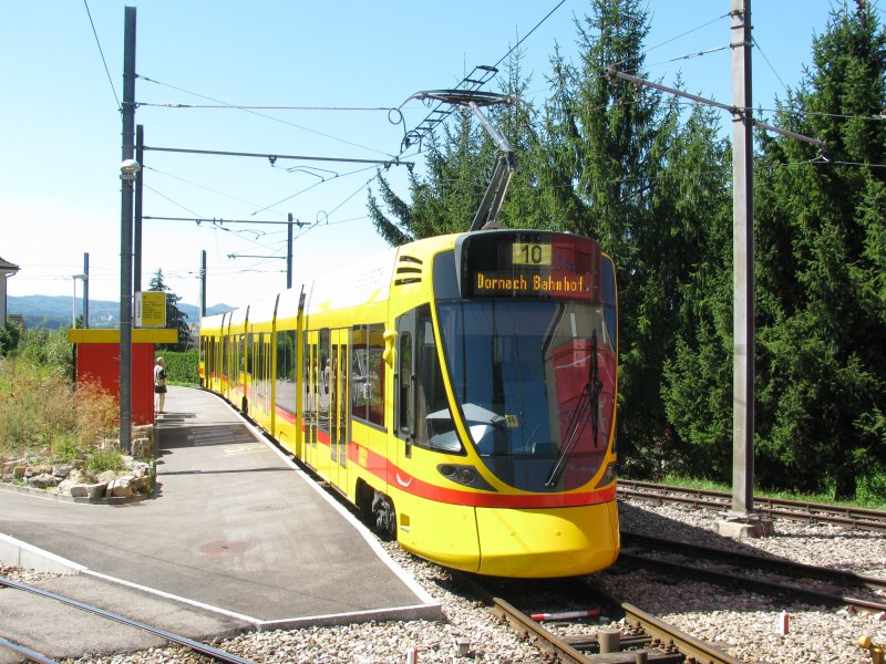 Be 6/10 151  Tango  in Rodersdorf an der Endhaltestelle am 31.08.2009