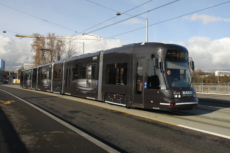 Be 6/8 865 Rado vers l'arrt France  Genve