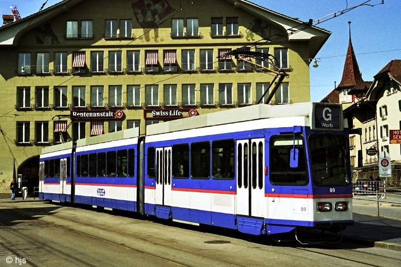 Be4/8 89 auf dem Casinoplatz (6. Mai 2002)