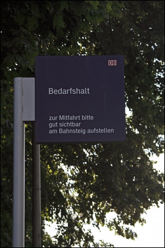 Bedarfshalt Raestrup-Everswinkel. (23.06.2009)
