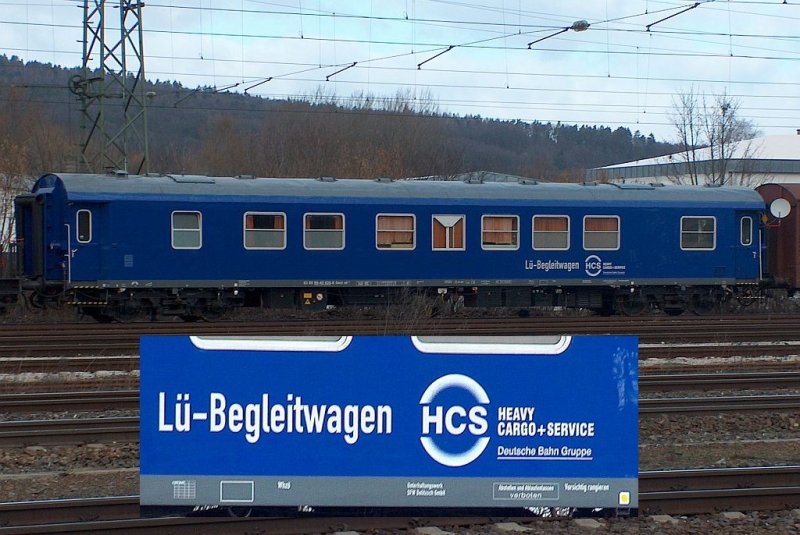 Begleitwagen des Trafotransportzuges in Lichtenfels