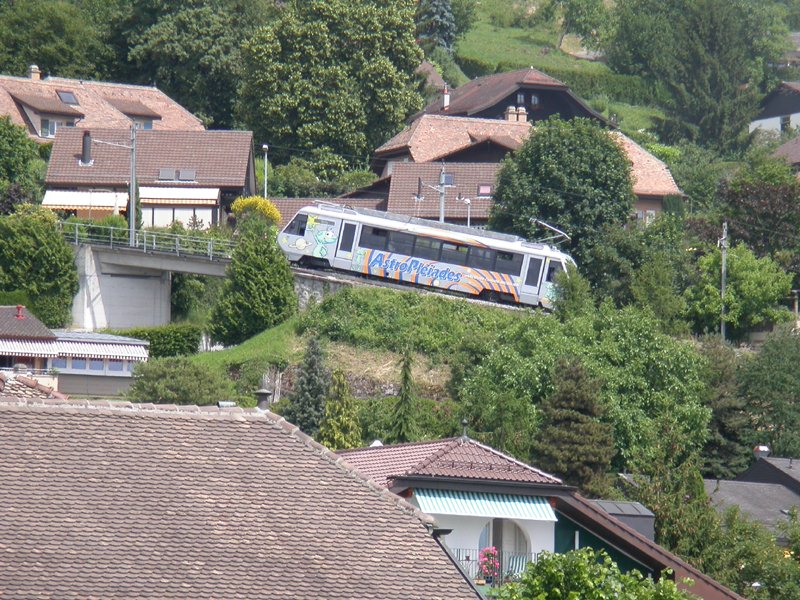 Beh 2/4 72  Prlaz-sur-Blonay 26.06.2004