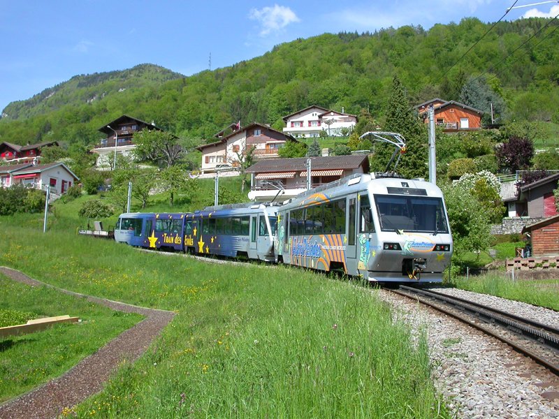 Beh 2/4 72 71 Bt 224 Kk 501  Blonay 14.05.2006