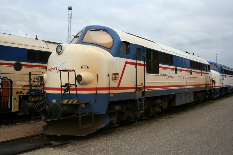 Bei der CFL angemietete Nordjyske Jernbaner M10 (ex DSB MX 1038) 