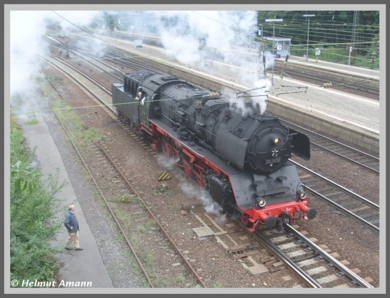 Bei den F�hrerstandsmitfahrten anl�sslich des 150j�hrigen Jubil�ums der Hessischen Ludwigsbahn fuhren die Lokomotiven in �stlicher Richtung bis an das Ende des G�terbahnhofes und in westlicher Richtung bis zum Personenbahnhof. Am 13.09.2008 fuhr 50 3552 der Eisenbahnfreunde Hanau nach dem Fahrtrichtungswechsel wieder an den Ausgangspunkt der F�hrerstandsmitfahrten zur�ck. 