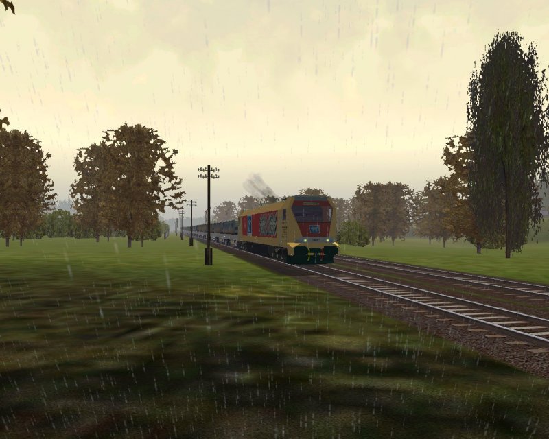 Bei strmenden Regen im Ahrtal. Interlok Maxima mit einem Schwerlastzug Bestehend aus Kiesbeladenen(Interlok)Fakks