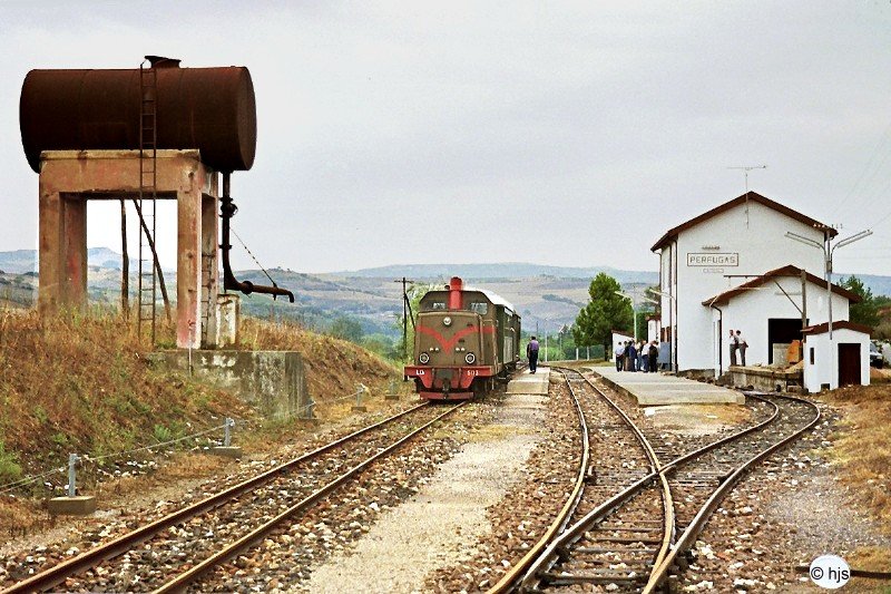 Bemerkenswerter  Wasserturm : Bahnhof Prfugas (11. September 1989)