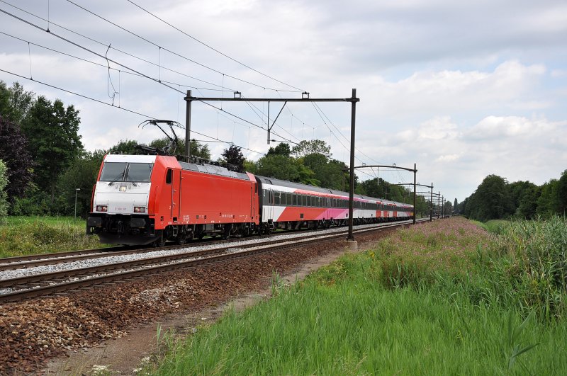 Benelux E186 121 Dordrecht Zuid 11 Juli 2009