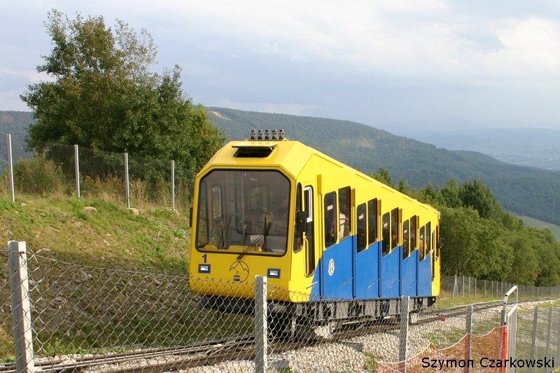 Bergbahn Gora Zar (Polen) - Wagen 1, Gora Zar am 28.08.2006