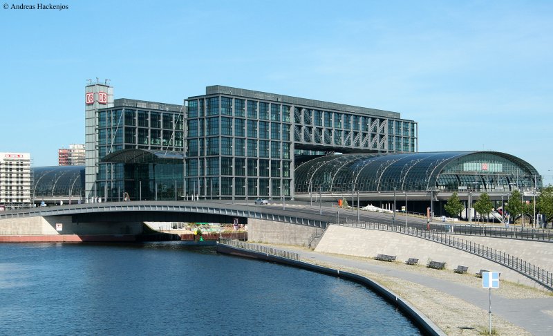 Berlin Urlaub 2009: Der Hbf von Berlin 1.8.09