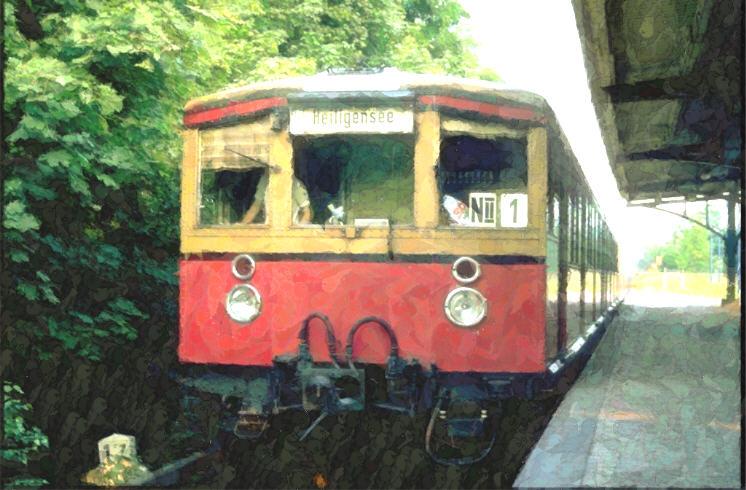 Berliner S-Bahn  Gesicht eines Stadtbahners  aus fr�heren Jahren.Heute nur noch als Museumszug unterwegs.