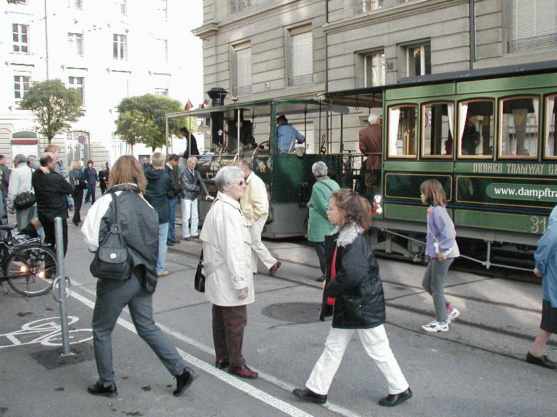 Berner Dampftram Gesellschaft,Haltepunkt in der Wallgasse,13.10.02