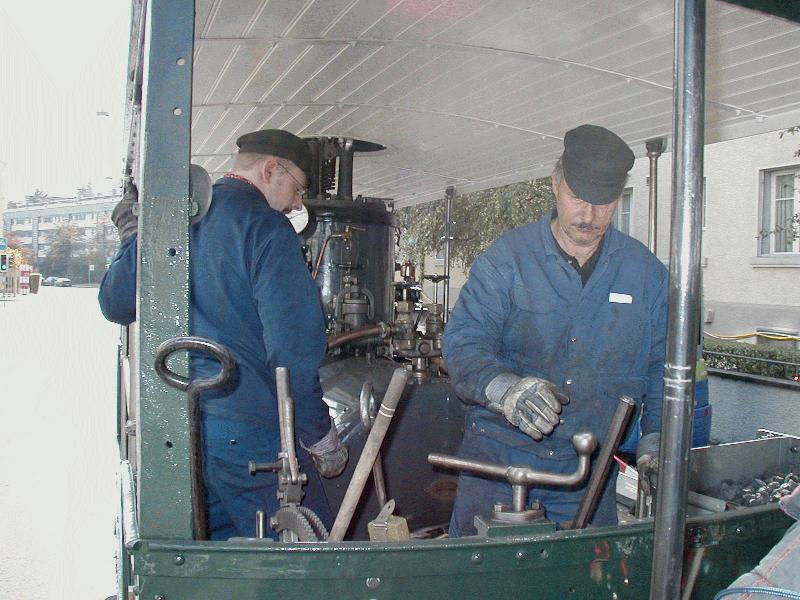 Berner Dampftramway,Es gibt Arbeit auf der Lok !