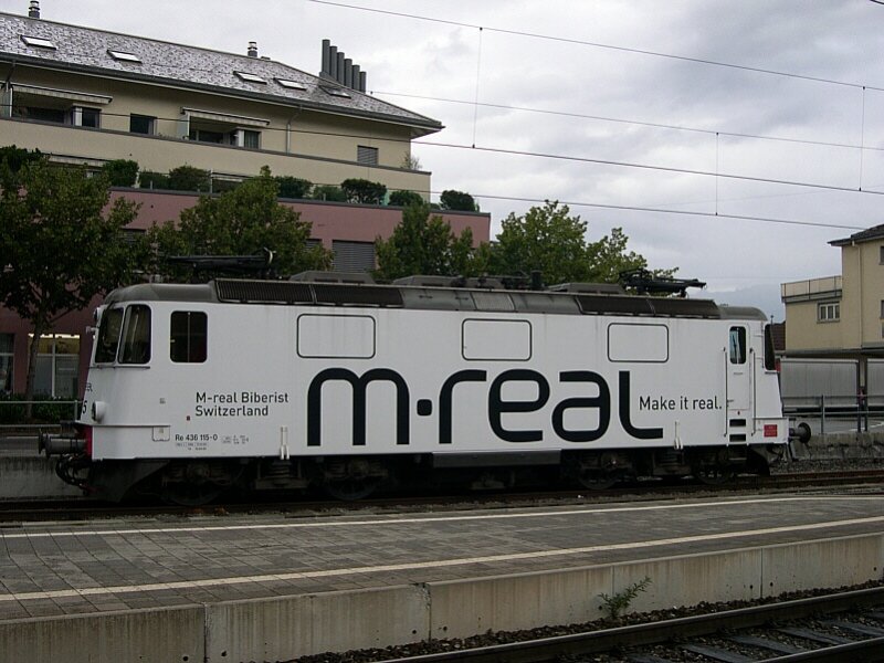 Berner Oberland 2007 - Am Abend des 24.07.2007 stand RM 436 115-0 noch unttig in Spiez. Nun, etwas geduscht hat sie zwischenzeitlich.