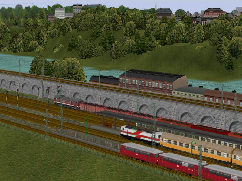 Bild 3 einer neu angefangenen, fiktiven Anlage. Das Motiv wird die DR in den 70-er und 80-er Jahren sein.