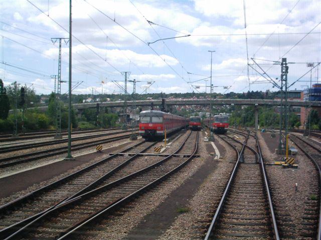 Bild aus dem FST des ET423 auf die Abstellanlage in Stuttgart Vaihingen.
Photo by DJ.Anand