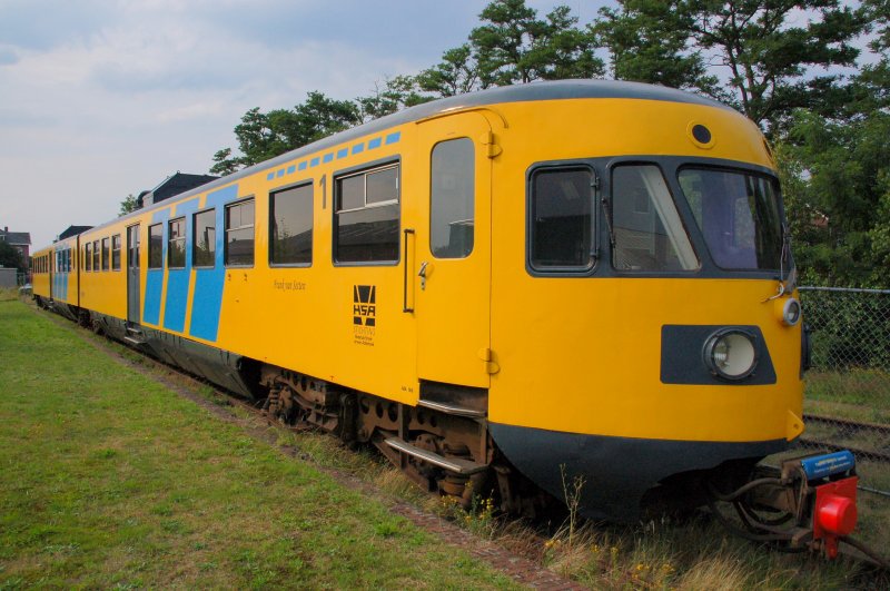 Blauer Engel oder auch  De Blauwe Engel : Dieseltriebwagen DE-2 mit der Nummer 186 am 08.07.2007 in Winterswijk. Der Museumstriebwagen Treinstel 186 trgt zu Ehren des ehemaligen Direktors von Syntus, einem niederlndischen Verkehrsunternehmen, den Namenszug  Frank van Setten .