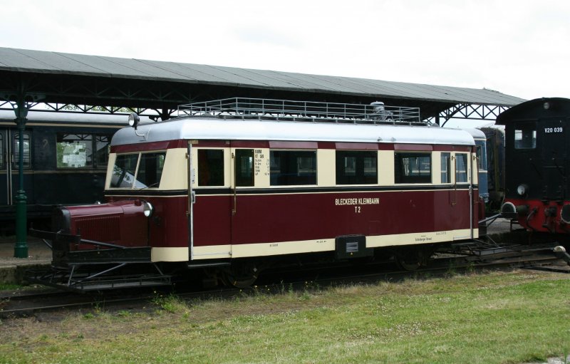 Bleckeder Kleinbahn T2 oder auch VVM VT 509 am 28.6.2008 in Schnbergerstrand.