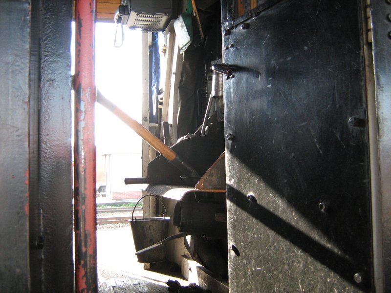 Blick in die 52 8080 der Ostschsischen Eisenbahnfreunde