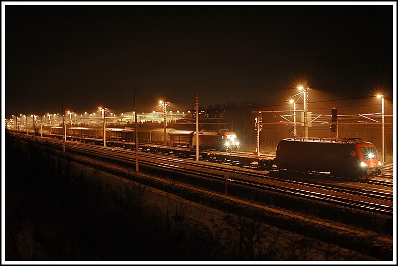 Blick auf das CCG (Cargo Center Graz) aufgenommen am Abend des 11.1.2007.