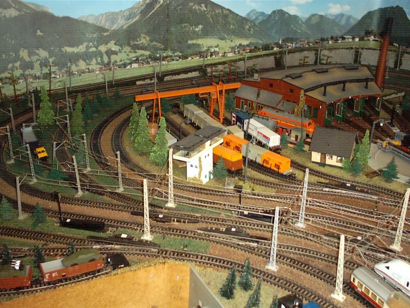 Blick auf dem Container-Bahnhof