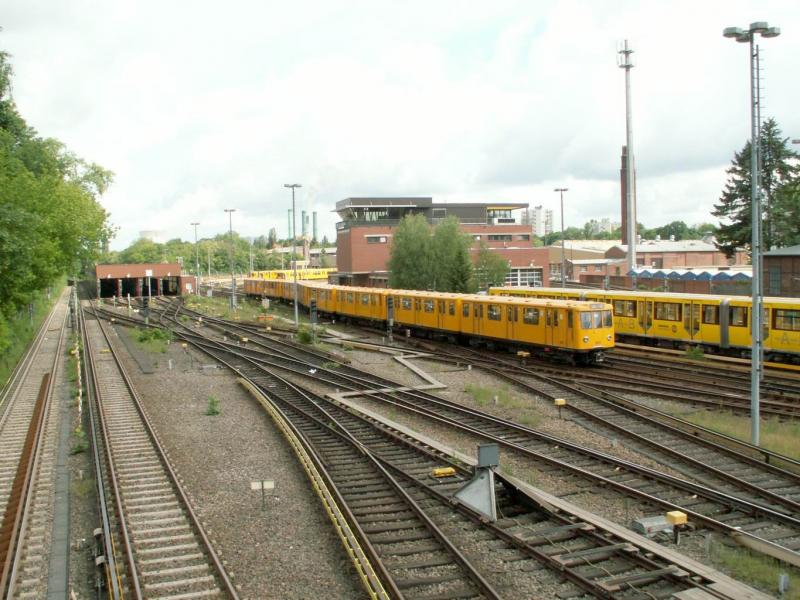 Blick auf die Haupt-und Betriebswerksttte Grunewald am 26.05.06