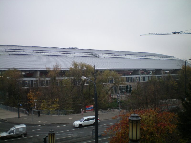 Blick auf den neuen Hauptbahnhof.Erfurt 03.11.08