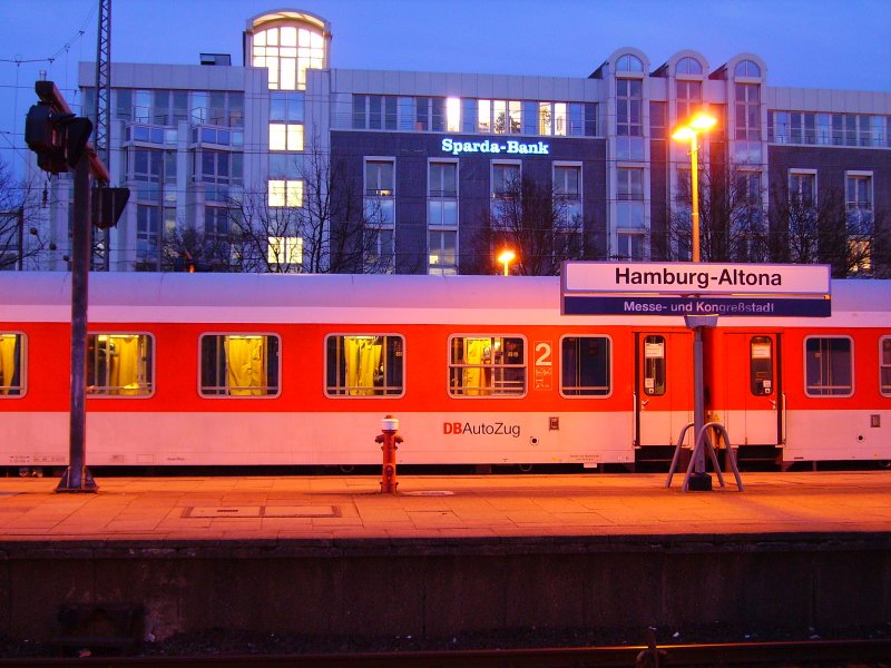 Blick ber den Bahnhof Hamburg-Altona. 28.03.08