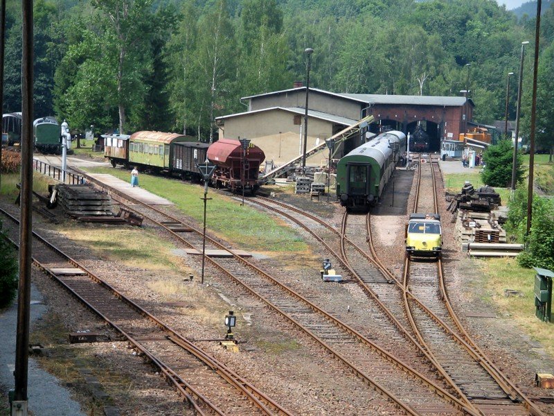 Blick ber das Eisenbahnmuseum Schwarzenberg, 29.07.06